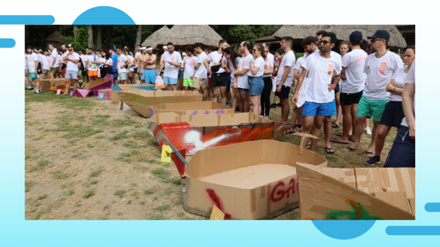 Team building &ldquo;Carton Boat&rdquo; in un resort vicino al mare: l&rsquo;avventura di Iriscube Reply