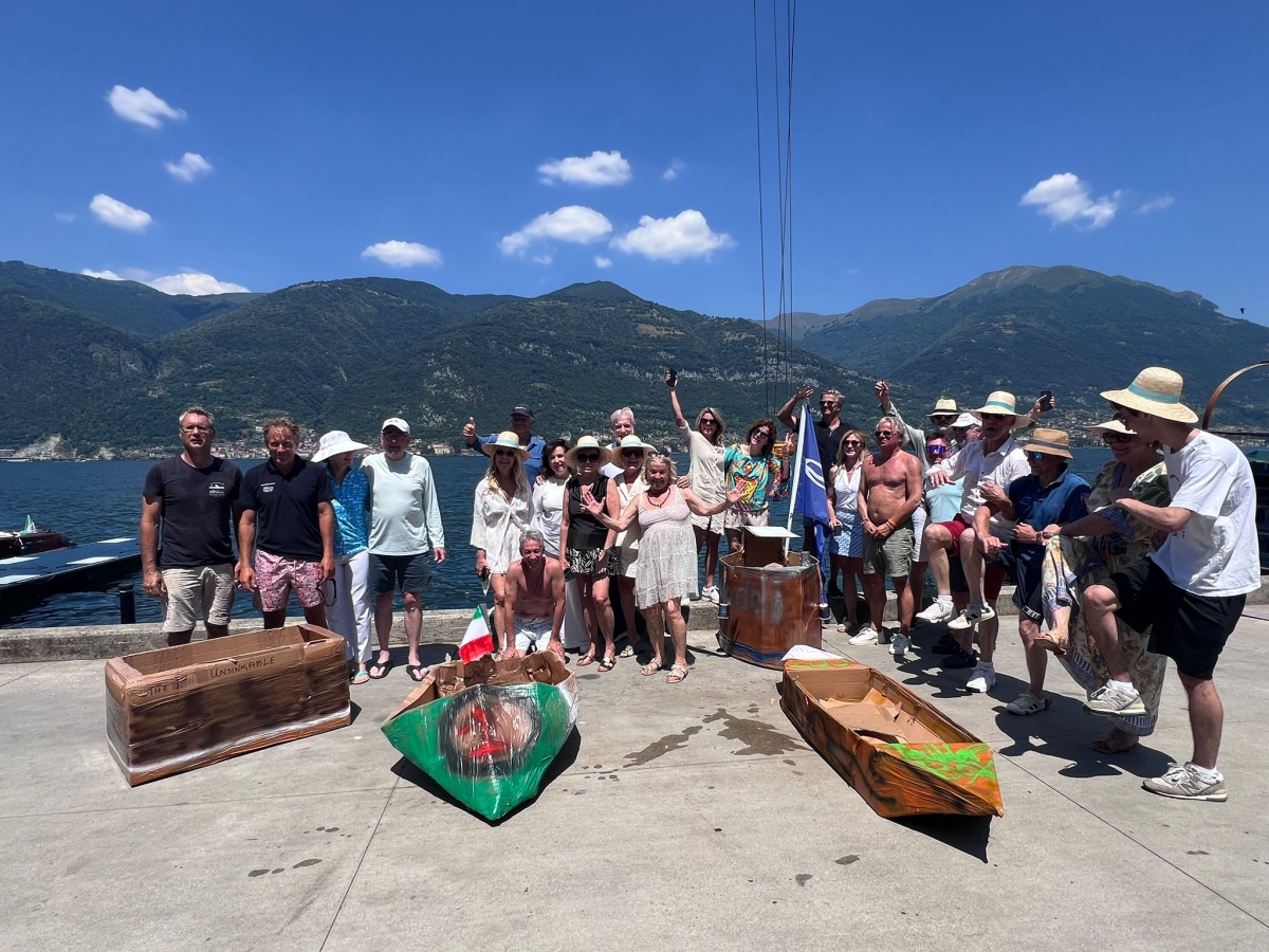 Team building &ldquo;Carton Boat&rdquo; sul Lago di Como per Yacht Club Eriolario